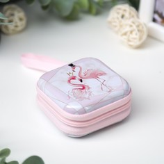 Шкатулка металл на молнии с петелькой No Brand