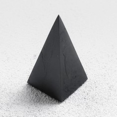 Пирамида из шунгита, 3 см, высокая, полированная No Brand