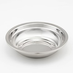 Миска из нержавеющей стали, 400 мл, d=16 см, 201 марка стали, толщина 0,8 мм No Brand