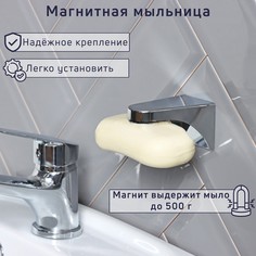 Подвесная магнитная мыльница, 7,6×4,3×4,2 см No Brand