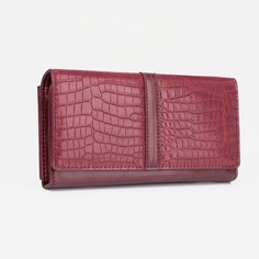 Кошелек на магнитах, цвет бордовый No Brand