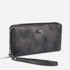 Кошелек на молнии, цвет черный No Brand