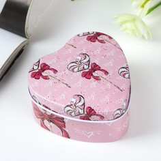 Шкатулка металл сердце No Brand