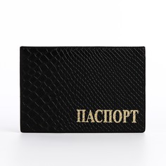 Обложка для паспорта, цвет черный No Brand