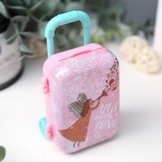 Шкатулка металл чемодан No Brand