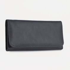 Кошелек на кнопке, цвет черный No Brand
