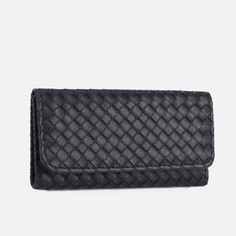 Кошелек на кнопке, цвет черный No Brand