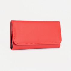 Кошелек на кнопке, цвет красный No Brand