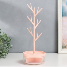 Шкатулка с подставкой для украшений пластик No Brand