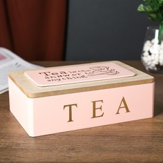 Шкатулка дерево с делениями No Brand