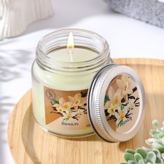 Свеча ароматическая в стекле 6,3см, 100мл, ваниль Богатство Аромата