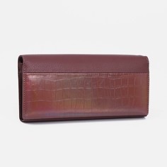 Кошелек на магнитах, цвет темно-розовый No Brand