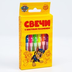 Набор свечей с цветным пламенем для торта, щенячий патруль PAW Patrol