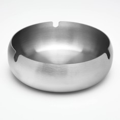 Пепельница из нержавеющей стали, 11.1 х 3.9 см, хром No Brand