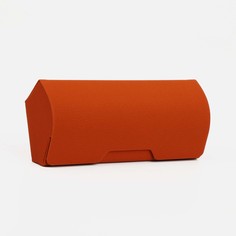 Футляр для очков на магните, 15.5 см х 4 см х 6.5 см, салфетка, цвет рыжий No Brand