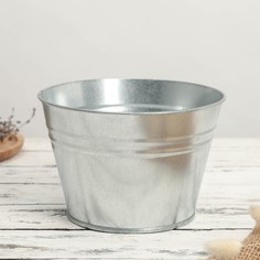 Кашпо оцинкованное, 3 л, гост No Brand