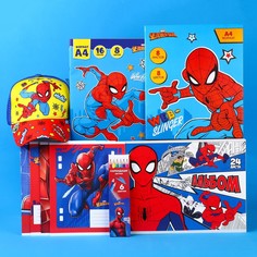 Подарочный набор первоклассника, 9 предметов, человек-паук Marvel