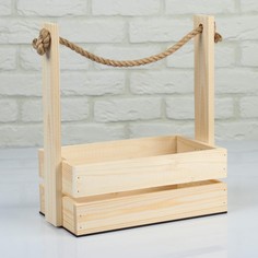 Кашпо деревянное 28×15×30 см Дарим красиво