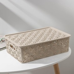 Корзина для хранения с крышкой No Brand