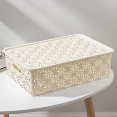 Корзина для хранения с крышкой No Brand