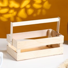 Кашпо деревянное 24.5×13.5×9 см Дарим красиво