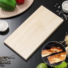 Доска разделочная для гриля и подачи, 30×15×1,5 см, липа No Brand