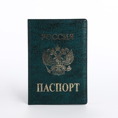 Обложка для паспорта, цвет зеленый No Brand