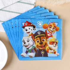Салфетки бумажные щенячий патруль, 33х33 см, 20 шт., 3-х слойные PAW Patrol