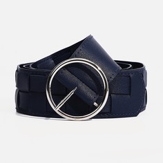 Ремень женский, ширина 4.5 см, пряжка металл, цвет синий No Brand