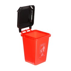 Контейнер под мелкий мусор, 8.5×9.6×11 см, красный No Brand