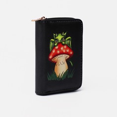 Кошелек на молнии, цвет черный No Brand