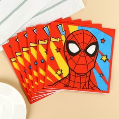 Салфетки бумажные человек-паук, 33х33 см, 20 шт., 3-х слойные Marvel