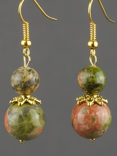 Серьги Бусики Колечки