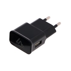 Сетевое зарядное устройство luazon ln-100ac, 1 usb, 1 а, черное