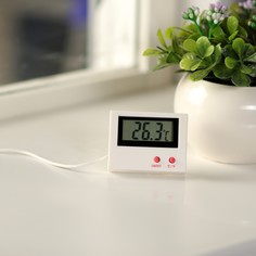 Термометр ltr-10, электронный, с уличным датчиком, белый Luazon Home