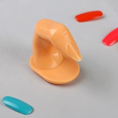 Палец тренировочный для маникюра, на клеевой основе, цвет бежевый Queen Fair