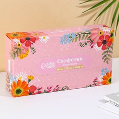 Салфетки бумажные в коробке No Brand