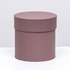 Шляпная коробка кофейная, 13 х 13 см No Brand