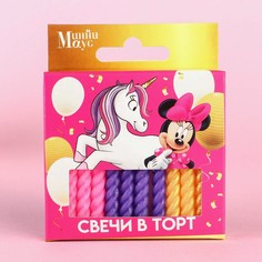 Набор витых свечей в торт 12 шт Disney