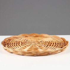 Корзина плетеная, h=3см, d=34 см No Brand