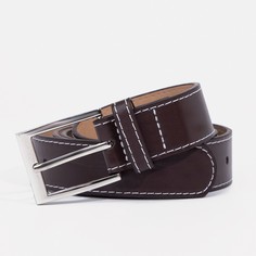 Ремень мужской, ширина 2,8 см, пряжка металл, цвет коричневый No Brand