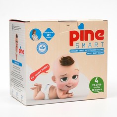 Подгузники детские умные pine smart 4 maxi, 10 - 17 кг, 20 шт. No Brand