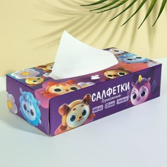Салфетки бумажные в коробке No Brand