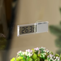 Термометр luazon ltr-17, электронный, на присоске, прозрачный