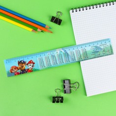 Линейка-закладка пластиковая 25 см, PAW Patrol