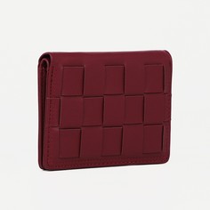Кошелек на кнопке, цвет бордовый No Brand