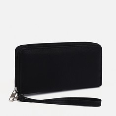 Кошелек на молнии, цвет черный No Brand