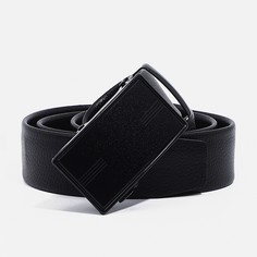 Ремень мужской, ширина 4 см, автомат, пряжка металл, цвет черный No Brand