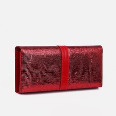 Кошелек на магнитах, цвет красный No Brand