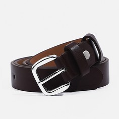 Ремень женский, ширина 2,5 см, винт, пряжка металл, цвет коричневый No Brand